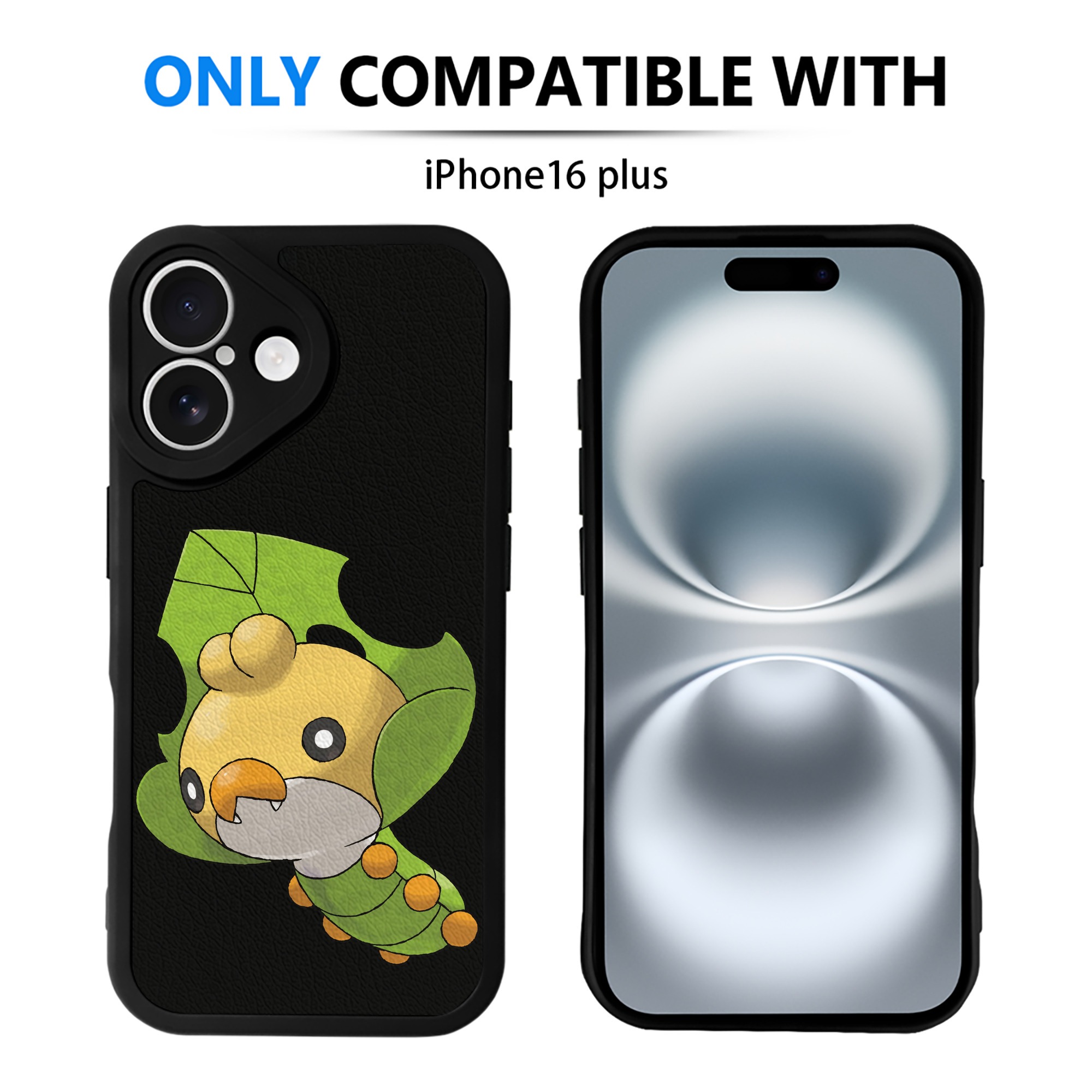 （画像用） ポケットモンスター Pokémon 【iPhone 16シリーズ対応】シリコンスマホケース（レザー調） 材質：シリコン